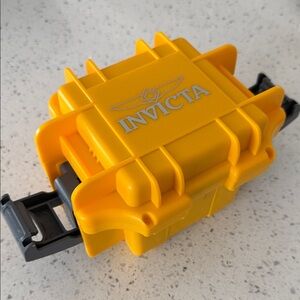Invicta Yellow Watch Case with Black Interior